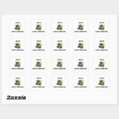 Frohen St. Patrick's Day Quadratischer Aufkleber (Blatt)