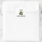 Frohen St. Patrick's Day Quadratischer Aufkleber (Tasche)