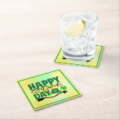 Frohen St. Patrick's Day Rechteckiger Pappuntersetzer (Vor Ort)