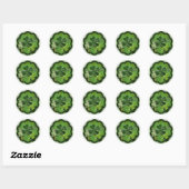 Frohen St. Patrick's Day Runder Aufkleber (Blatt)