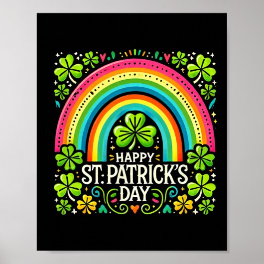 Frohen St. Patrick's Day Sankt Patricks Tag  Poster (Vorne)