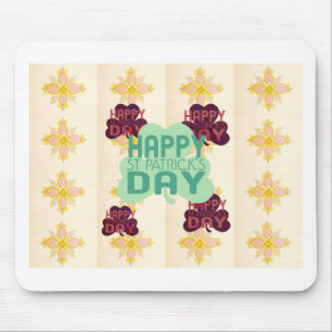 Frohen St. Patrick's Day Schöne Kunst drucken Mousepad