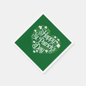 Frohen St. Patrick's Day Serviette (Ecke)