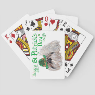 Frohen St. Patrick's Day Spielkarten
