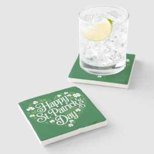 Frohen St. Patrick's Day Steinuntersetzer