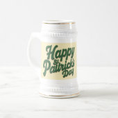 Frohen St. Patrick's Day Süßer Kobold Bierglas (Vorderseite Links)