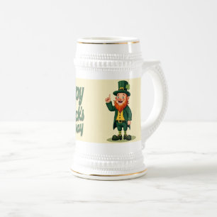 Frohen St. Patrick's Day Süßer Kobold Bierglas