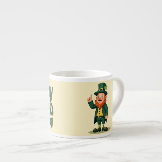 Frohen St. Patrick's Day Süßer Kobold Espressotasse (Vorderseite Rechts)