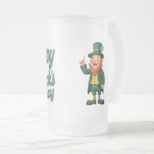 Frohen St. Patrick's Day Süßer Kobold Mattglas Bierglas