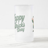 Frohen St. Patrick's Day Süßer Kobold Mattglas Bierglas (Mittel)