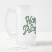 Frohen St. Patrick's Day Süßer Kobold Mattglas Bierglas (Links)