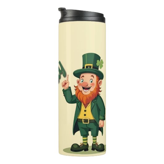 Frohen St. Patrick's Day Süßer Kobold Thermosbecher (Nach rechts gedreht)