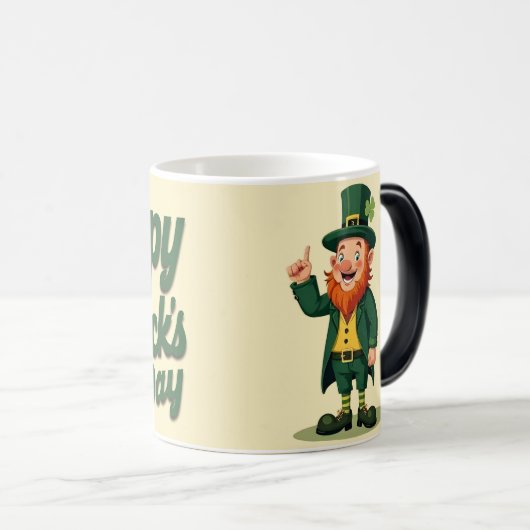 Frohen St. Patrick's Day Süßer Kobold Verwandlungstasse (VorderseiteRechts)