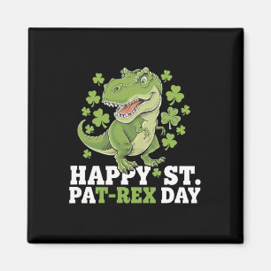 Frohen St. Patrick's Day T-Rex Und Shamrocks St Pa Magnet