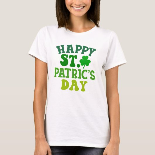 Frohen St. Patrick's Day T-Shirt (Vorderseite)