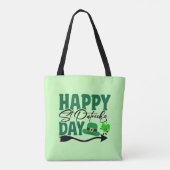 Frohen St. Patrick's Day Tasche (Rückseite)