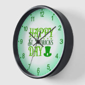 Frohen St. Patrick's Day Uhr (Winkel)