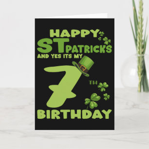 Frohen St. Patrick's Day und ja, ich habe meinen 7 Karte