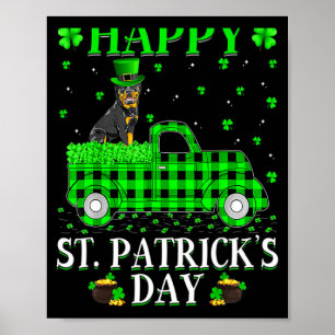 Frohen St. Patrick's Day Und Shamrock T-Shirt_1  Poster