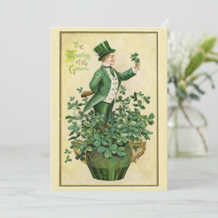 Frohen St. Patrick's Day - Vintage Dankeskarte