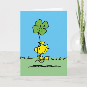 Frohen St. Patrick's Day Woodstock Feiertagskarte