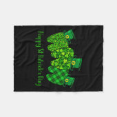 Frohen St. Patrick's Day Zahnärztliche Sofortzahn Fleecedecke (Vorderseite (Horizontal))