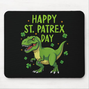 Frohen St. Patricks Pa Trex Tag Dino Jungen Kinder Mousepad