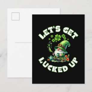 Frohen St. Patricks Tag Einladungspostkarte