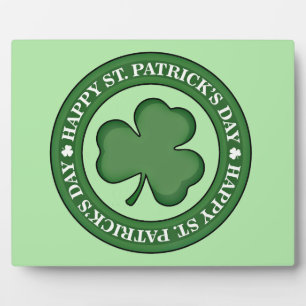 Frohen St. Patricks Tag Fotoplatte