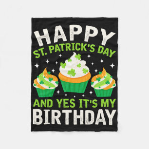 Frohen St. Patricks-Tag Geburtstag Saint Paddys Fr Fleecedecke