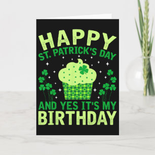 Frohen St. Patricks-Tag Geburtstag Saint Paddys Fr Karte