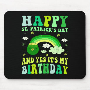 Frohen St Patricks Tag Geburtstag Saint Paddys Fra Mousepad