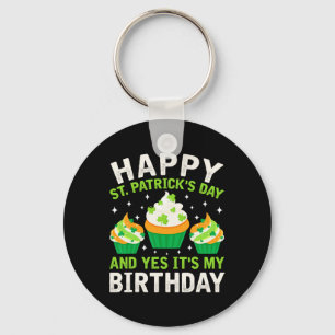 Frohen St Patricks Tag Geburtstag Saint Paddys Fra Schlüsselanhänger