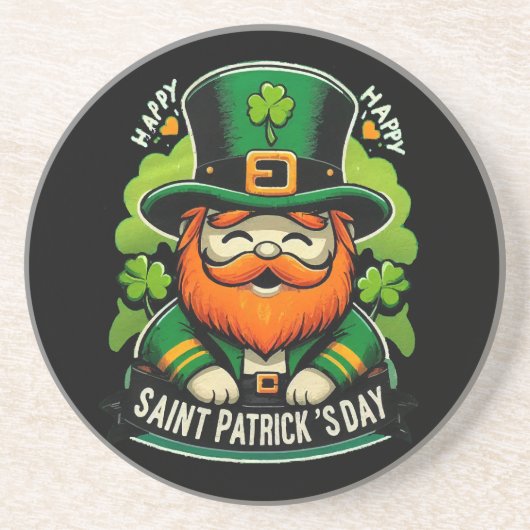 Frohen St. Patrick's Tag Getränkeuntersetzer (Vorne)