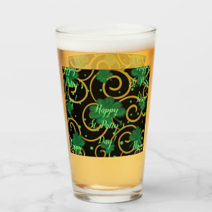Frohen St. Patricks Tag Glas