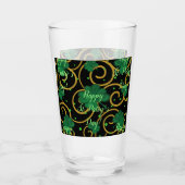 Frohen St. Patricks Tag Glas (Vorderseite)
