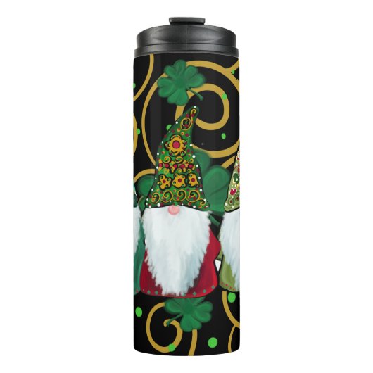 Frohen St. Patricks Tag GNOMES Thermosbecher (Vorderseite)