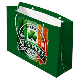 Frohen St. Patricks Tag Große Geschenktüte