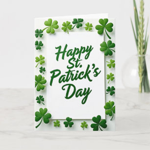 Frohen St. Patricks Tag Grüne Karte