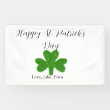Frohen St. Patrick's Tag grüner Shamrock-Name
