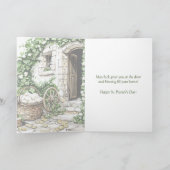 Frohen St. Patrick's Tag Karte | Glückliches Irisc (Innenseite)