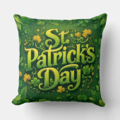 Frohen St. Patrick's Tag Kissen (Vorderseite)