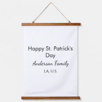 Frohen St. Patrick's Tag Namen Familienort einfach