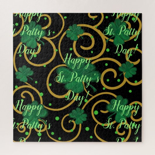 Frohen St. Patricks Tag Puzzle (Vertikal)