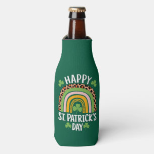 Frohen St. Patricks Tag Regenbogen Kleeblatt  Flaschenkühler