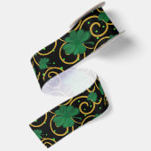 Frohen St. Patricks Tag Satinband (Rückseite)