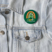 Frohen St. Patrick's Tag Süßer Regenbogen Leopard Button (Beispiel)