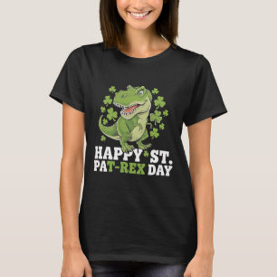 Frohen St. Patricks Tag T-Rex Und Shamrocks St Pat T-Shirt