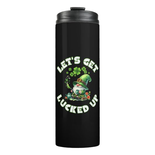 Frohen St. Patricks Tag Thermosbecher (Vorderseite)