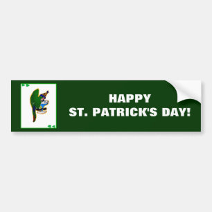 FROHEN ST. PATRICKSTAG! AUTOAUFKLEBER